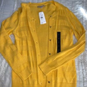 Banana Republic Mustard Cardigan
